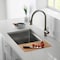 Kibi 33in Handcrafted 316 Stainless Steel 16 Gauge Single Bowl Workstation Undermount Kitchen Sink K3-S33T - alternate 9